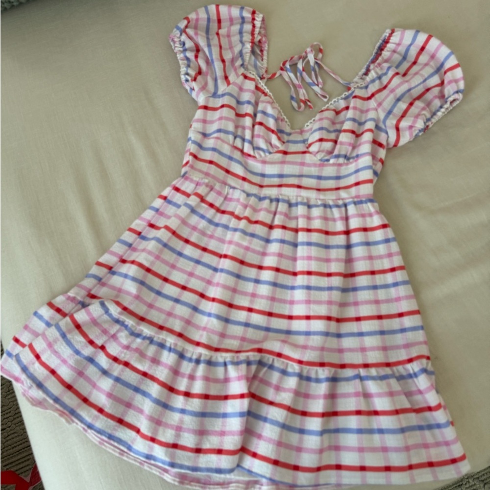 Colorful Gingham Dress